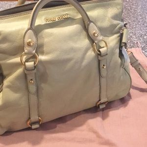 Miu Miu Vitello Lux Medium Bow Bag